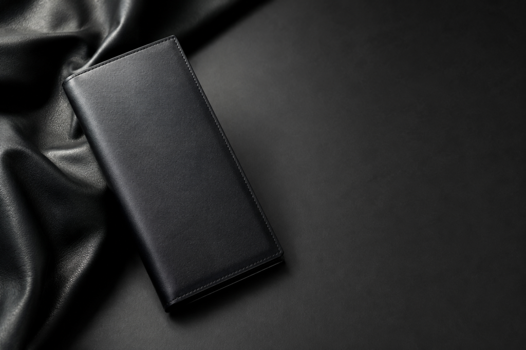 Ví dài nam Davacallo Classic Leather màu đen sang trọng