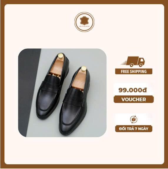 Giày lười Loafer nam da bò GNTA16 - Ảnh 4